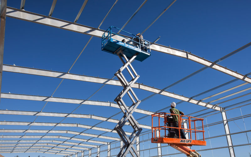 Egg farm under construction, lease farm equipment