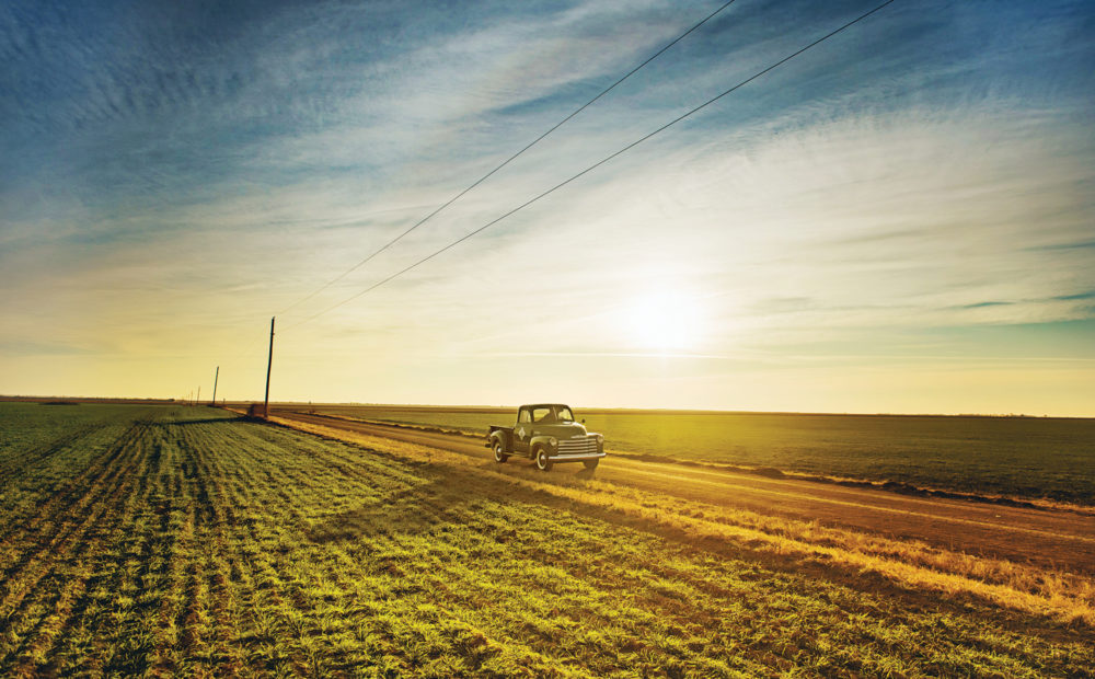 American AgCredit truck on dirt road