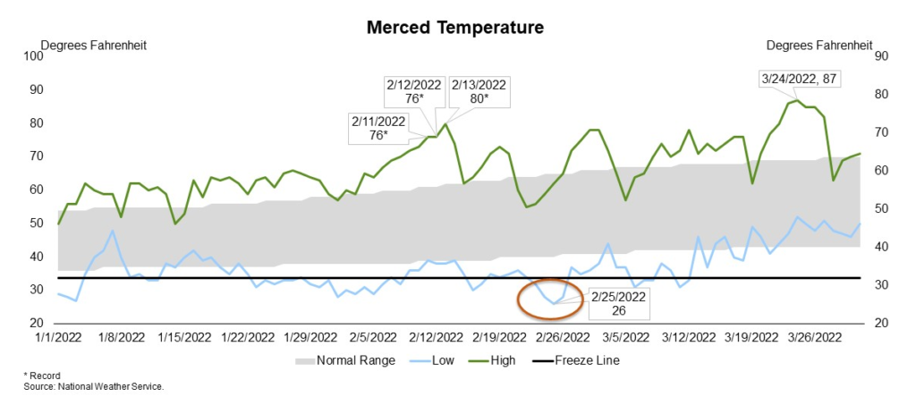 Merced Temperature