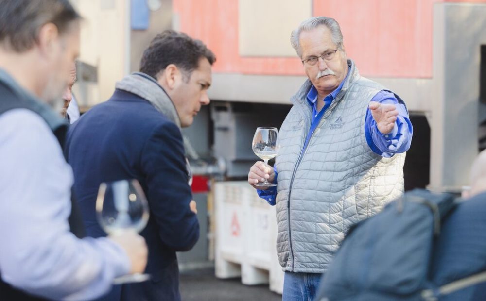 Cyril Chappellet guides a winery tour