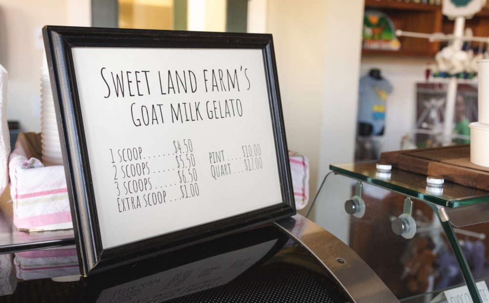 Sweet Land Farms Goat Milk Gelato